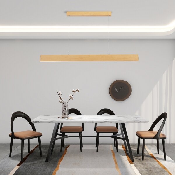 Brilagi - LED димируем полилей на кабел SLIMLINE LED/40W/230V 3000-6000K дъбов декор + дистанционно управление