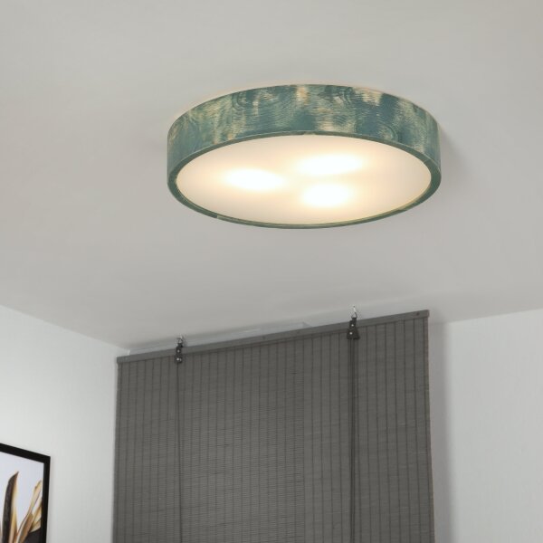 Brilagi - Таванно осветително тяло PINO 3xE27/15W/230V бор/зелен, диаметър 47,5 см