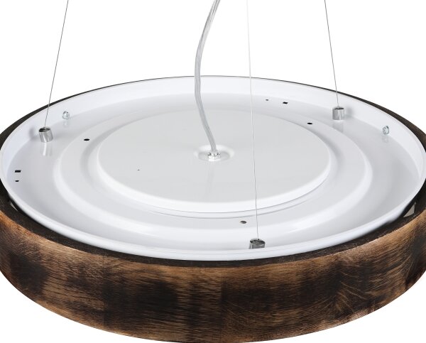 Brilagi - LED полилей на кабел CARVALHO SMOKEY 3xE27/60W/230V, дъб, Ø 47,5 cm