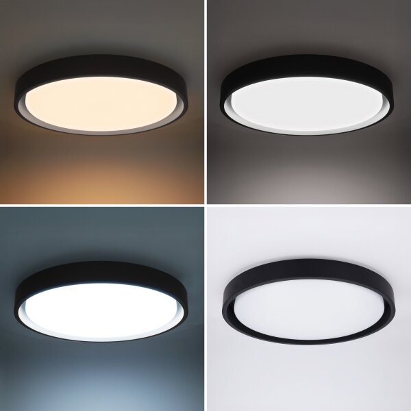 Brilagi - Димируемо LED осветително тяло MATTEO LED/48W/230V 3000-6500K Ø 41 см черно +ДУ