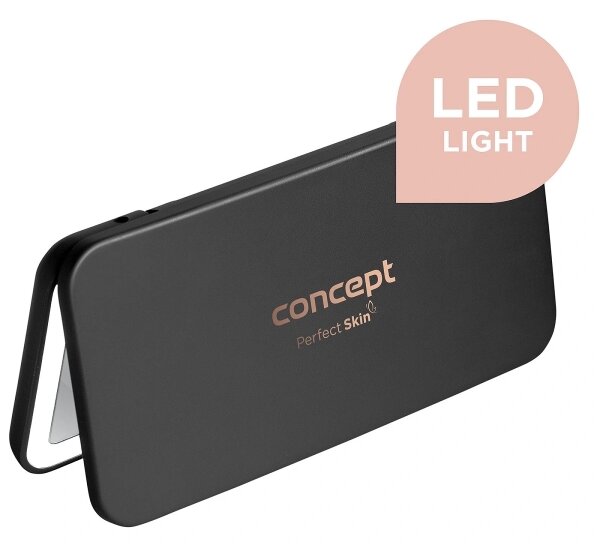 Concept KZ2020 - LED козметично огледало PERFECT SKIN LED/1,5W/5V 300 mAh черно