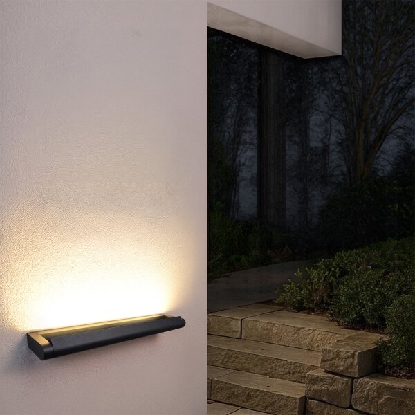 Brilagi - LED външно стенно осветително тяло SALERNO LED/24W/230V 66 см черно IP65