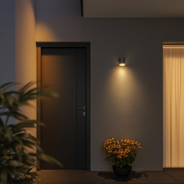 Brilagi - LED RGBW външно стенно осветително тяло MATERA 1xGU10/4,8W/230V сиво IP54