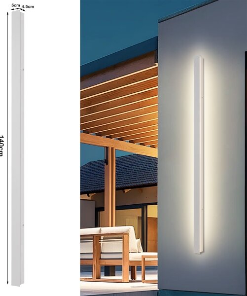 Brilagi - LED външно стенно осветително тяло LINEAR LED/32W/230V 3000K IP65 140 см бяло CRI 90
