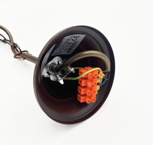 Полилей на верига ANTON 6xE14/60W/230V бронзов