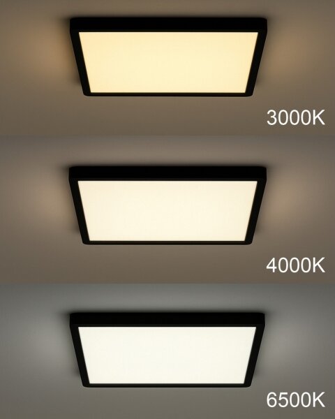 LED таванно осветително тяло LED/32W/230V 3000/4000/6500K 40x40 cm черно
