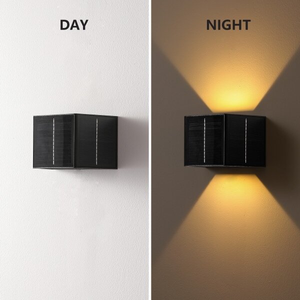 Brilagi - LED соларен стенен фенер SOLAR CUBE LED/2W/3,2V 1300 mAh IP54