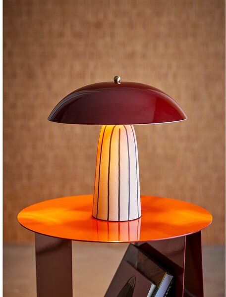 Керамична настолна лампа с метален абажур (височина 32 cm) Arvid – Bloomingville