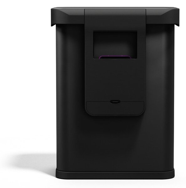 Черно безконтактно стоманено кошче за боклук 58 l Sensor – simplehuman