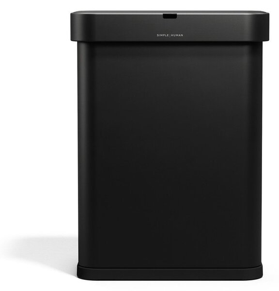 Черно безконтактно стоманено кошче за боклук 58 l Sensor – simplehuman