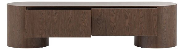 Маса за телевизор в тъмно естествен цвят 200x50x50 cm Velari – WOOOD