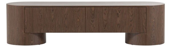 Маса за телевизор в тъмно естествен цвят 200x50x50 cm Velari – WOOOD
