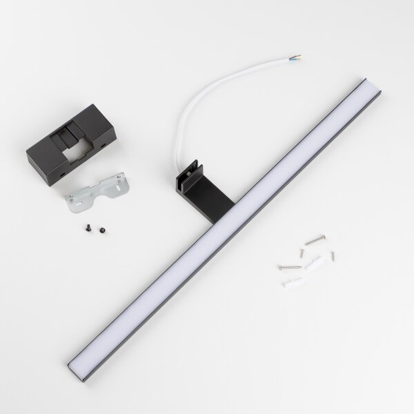 Aigostar - LED осветление за огледало за баня, 12W/230V, 4000K (неутрална бяла), 60 cm, IP44, черно