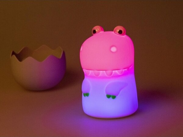 MegaLight - LED RGB Димируем акумулаторен детски докосване лампа DIGGY DINO LED/5V