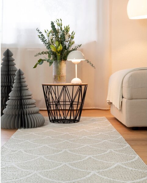 Кремава пътека за открито и закрито 70x225 cm Kotte Linen – Pappelina