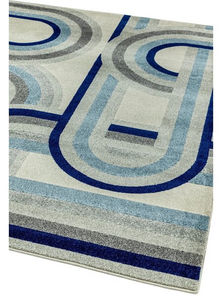 Сиво-син килим 120x170 cm Nova Retro Blue – Asiatic Carpets