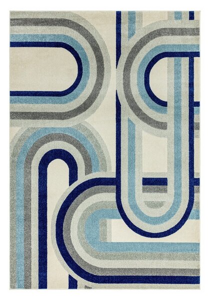 Сиво-син килим 120x170 cm Nova Retro Blue – Asiatic Carpets
