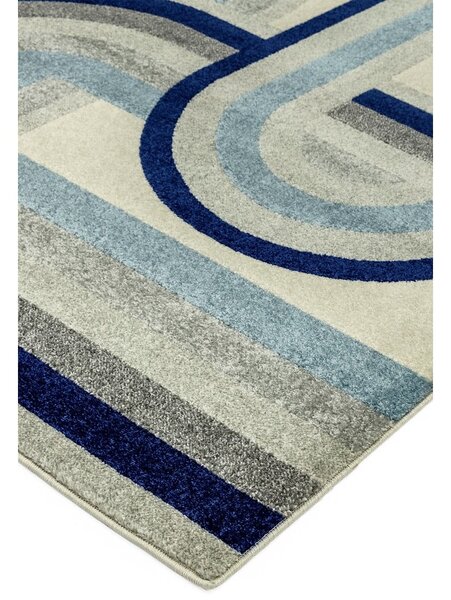 Сиво-син килим 120x170 cm Nova Retro Blue – Asiatic Carpets