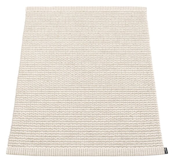 Кремав килим за открито и закрито 60x85 cm Mono Linen Vanilla – Pappelina