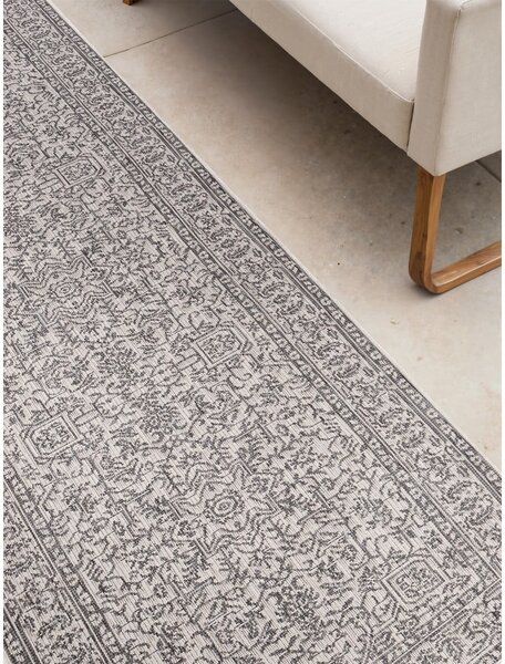 Пътека за открито и закрито в цвят слонова кост и сиво 80x250 cm Duet Kona – NORTHRUGS