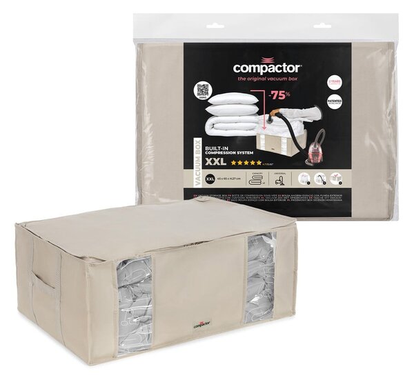 Вакуумна текстилна кутия за съхранение на дрехи 65x50x27 cm Life – Compactor
