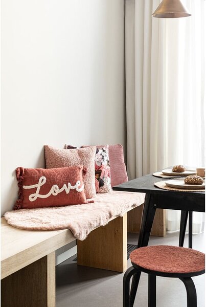 Декоративна възглавница 50x30 cm Cotton Slub Love - Tiseco Home Studio