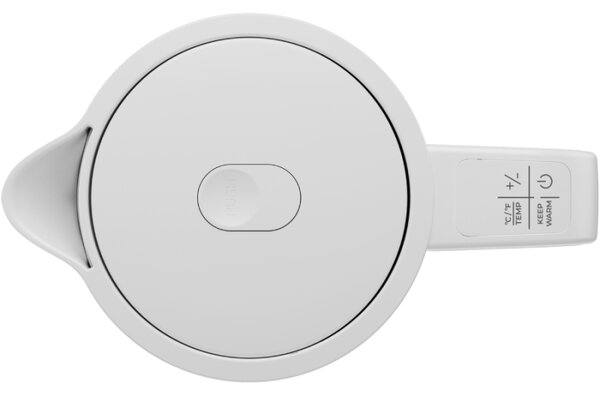 Електрическа кана за вода AENO AEK0005, 2200W, 1.7 л, 40-100°C, 360° основа, STRIX, LED дисплей, Филтър, Бял