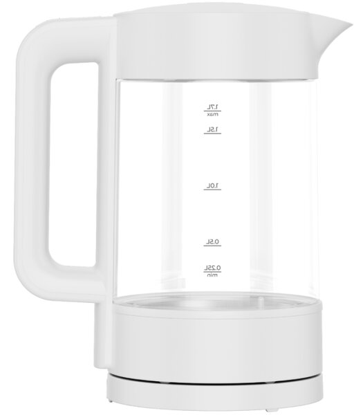 Електрическа кана за вода AENO AEK0005, 2200W, 1.7 л, 40-100°C, 360° основа, STRIX, LED дисплей, Филтър, Бял