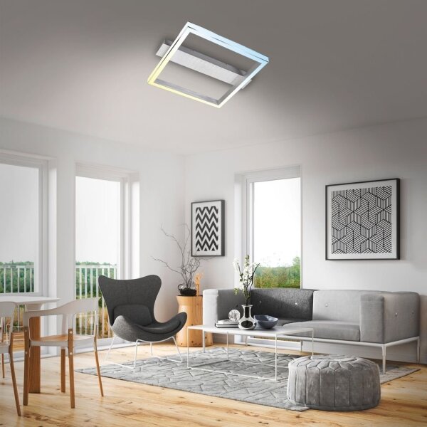 Briloner 3760-019-LED димируем плафон FRAME LED/23W/230V 2700-6500K 42x36 cm + дистанционно управление