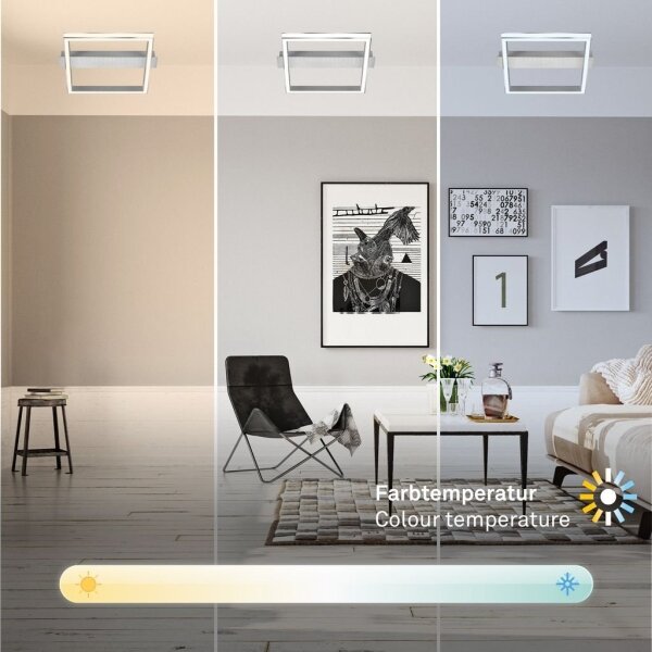 Briloner 3760-019-LED димируем плафон FRAME LED/23W/230V 2700-6500K 42x36 cm + дистанционно управление