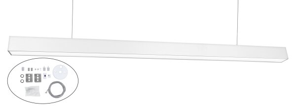 Top Light - LED таванно повърхностно монтирано висящо осветително тяло HORIZON LED/40W/230V бяло
