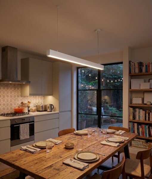 Top Light - LED таванно повърхностно монтирано висящо осветително тяло HORIZON LED/40W/230V бяло