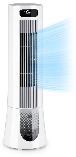 Klarstein Skyscraper Frost, охладител на въздуха, вентилатор, 45 W, 7 литра, 2 охлаждащи пълнителя, мобилен