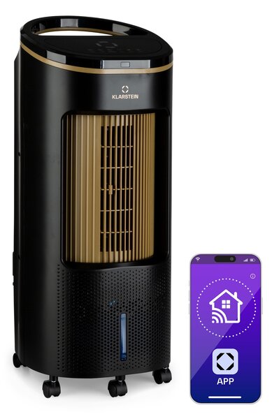 Klarstein IceWind Plus Smart, интелигентен охладител на въздуха 4 в 1, вентилатор, овлажнител, пречиствател на въздуха, управление с приложение