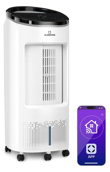 Klarstein IceWind Plus Smart, интелигентен охладител на въздуха 4 в 1, вентилатор, овлажнител, пречиствател на въздуха, управление с приложение