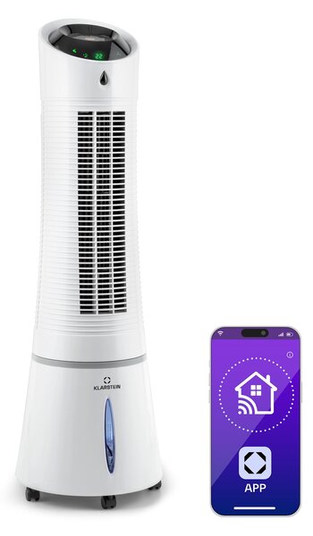 Klarstein Skyscraper Ice Smart, 4-в-1, въздушен, охладител и вентилатор, WiFi, 180m³/h, дистанционно управление