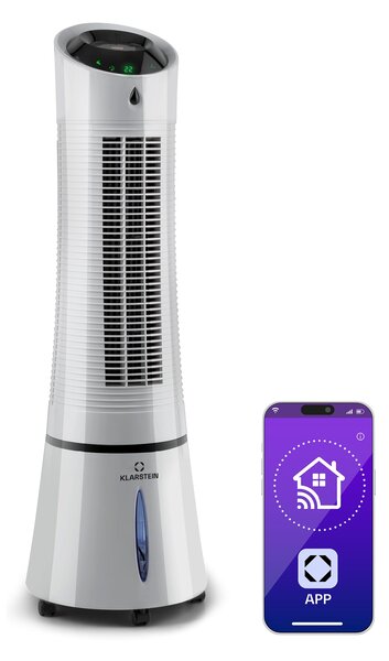 Klarstein Skyscraper Ice Smart, 4-в-1, въздушен, охладител и вентилатор, WiFi, 180m³/h, дистанционно управление