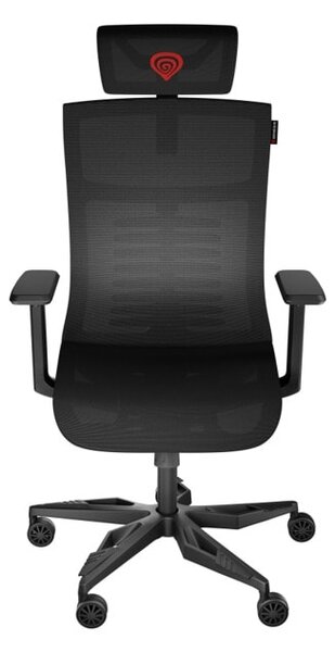 Работен стол Genesis Astat 700, до 120 кг, ергономичен, газов амортисьор, 3D adjustable armrests, черен