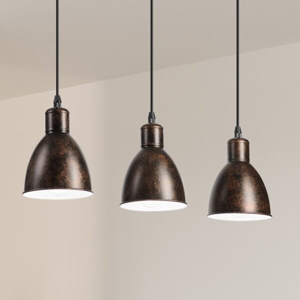 Brilagi - LED полилей на кабел RIDDY 3xE27/60W/230V мед/патина