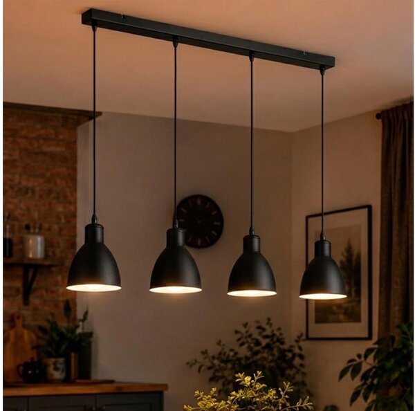Brilagi - LED полилей на кабел RIDDY 4xE27/60W/230V черен