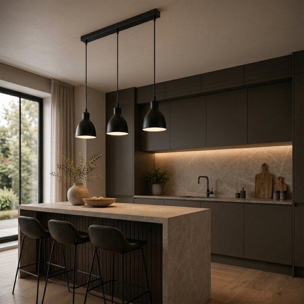 Brilagi - LED полилей на кабел RIDDY 3xE27/60W/230V черен