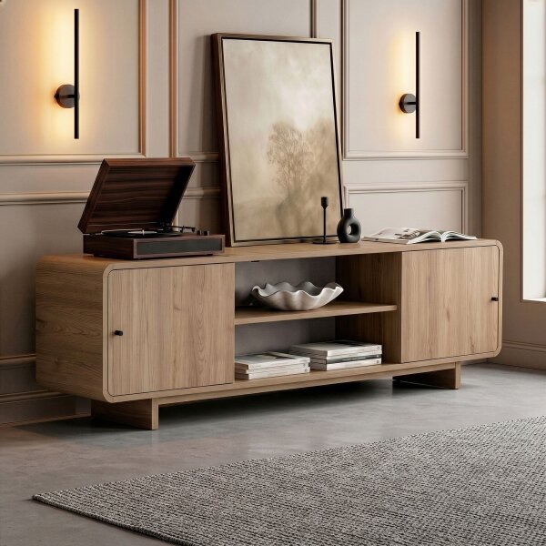 Шкаф за телевизор KABIN 180x34 см, дъб