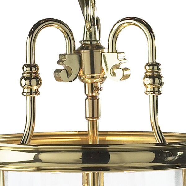Där Lighting LAM0340 - Полилей на верига LAMBETH 3xE14/60W/230V месинг