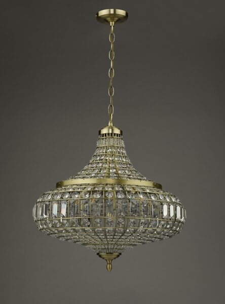 Där Lighting ASM0675 - полилей на верига ASMARA 6xE14/40W/230V месинг