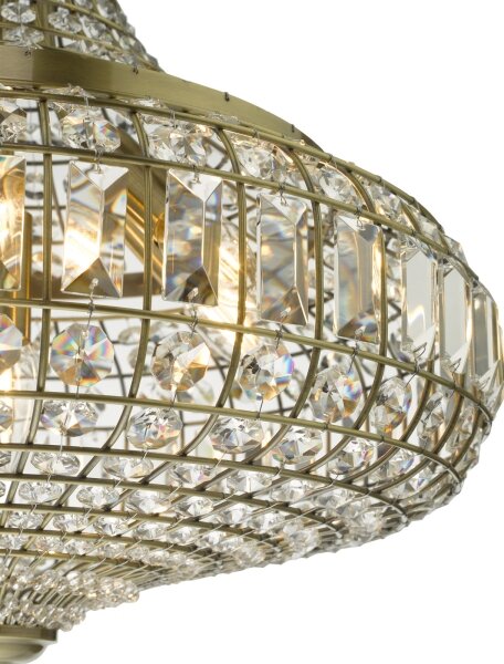 Där Lighting ASM0675 - полилей на верига ASMARA 6xE14/40W/230V месинг