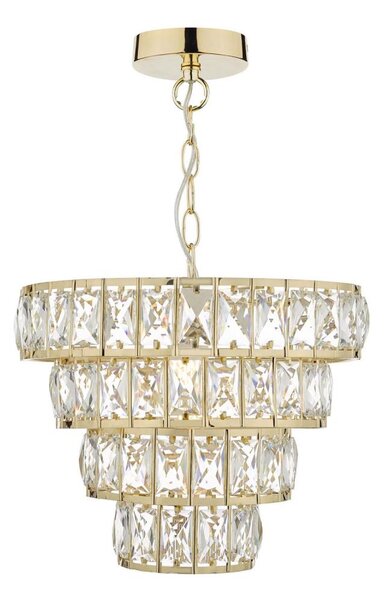 Där Lighting CER0135 - Полилей на верига CERYS 1xE27/60W/230V златист