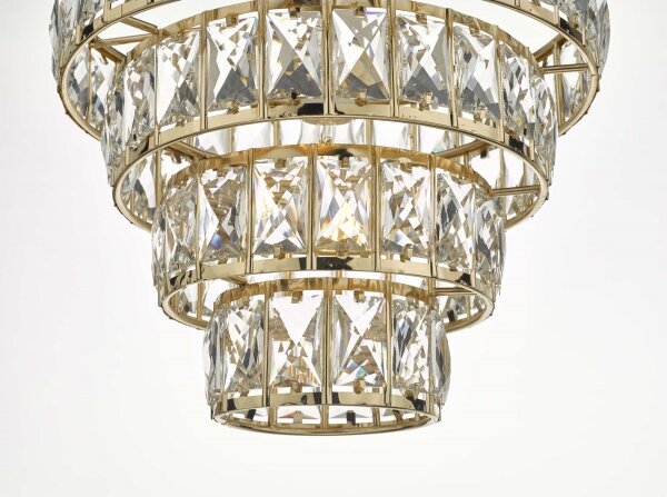 Där Lighting CER0135 - Полилей на верига CERYS 1xE27/60W/230V златист
