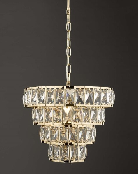 Där Lighting CER0135 - Полилей на верига CERYS 1xE27/60W/230V златист