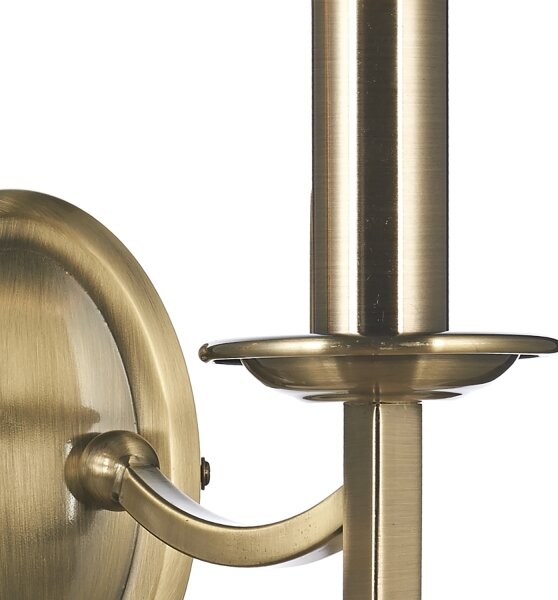 Där Lighting AMB0975 - Настенно осветително тяло AMBASSADOR 2xE14/40W/230V месинг