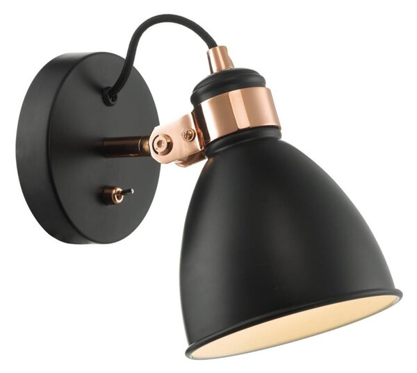 Där Lighting FRE0722 - Настенно насочващо осветително тяло FREDERICK 1xE14/40W/230V черно